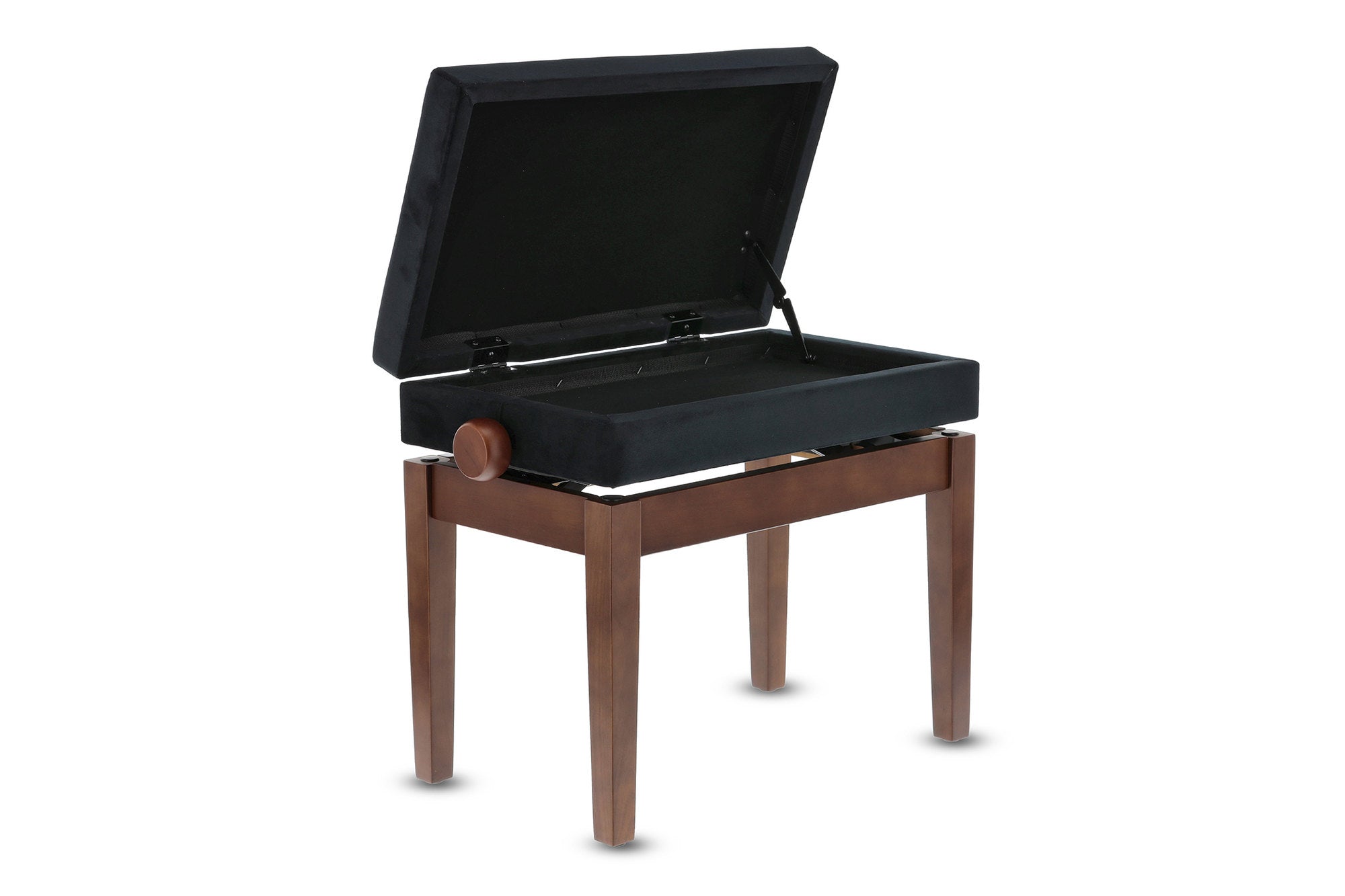 Banqueta Piano GEWA Deluxe Compartment Nogal Mate
