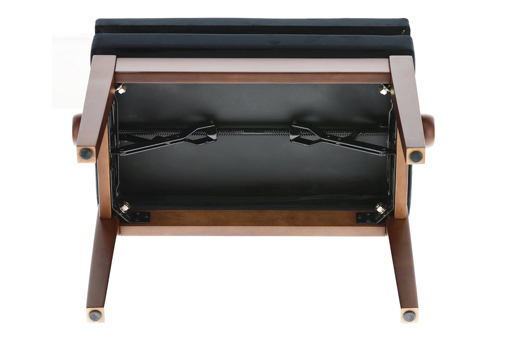 Banqueta Piano GEWA Deluxe Compartment Nogal Mate