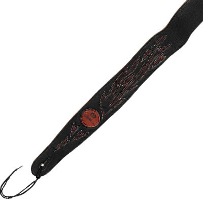 (Hfs) Correa Guitarra Ortola Ref. BG685 Cosido Rojo Negro