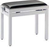 Banqueta Piano Stagg Blanco Brillo Tapa Vinilo Negro PB39 WHP SBK