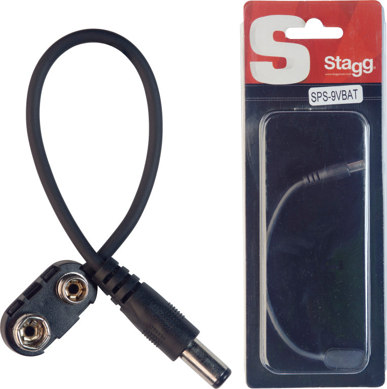 Cable Alimentacion Stagg RCA - DC 15cm SPS-9VBAT