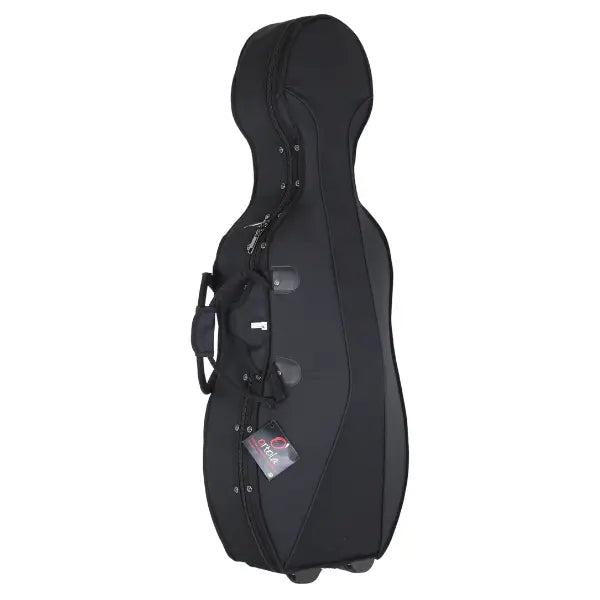 Estuche Violonchelo 1/2 Styrofoam Ortola Ref. 352 Mochila y Ruedas Negro