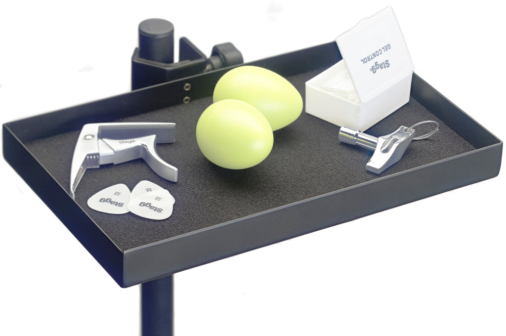 Bandeja Accesorios Stagg con Abrazadera 25x15 cm ACTR-2515 BK_01