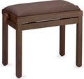 Banqueta Piano Stagg Nogal Oscuro Mate Tapa Terciopelo Marron PB39 WNDM VBR_01