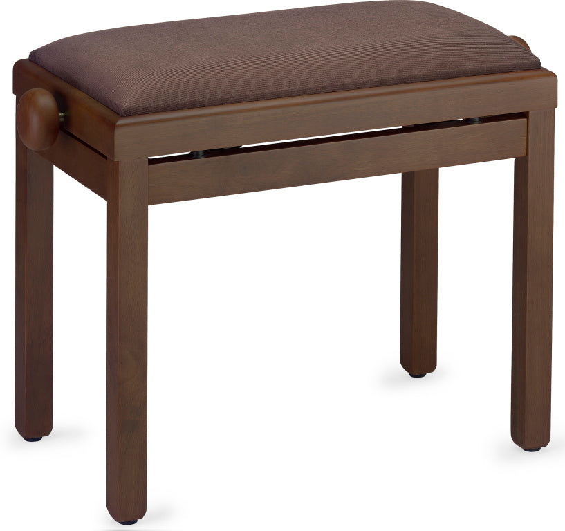 Banqueta Piano Stagg Nogal Oscuro Mate Tapa Terciopelo Marron PB39 WNDM VBR_01