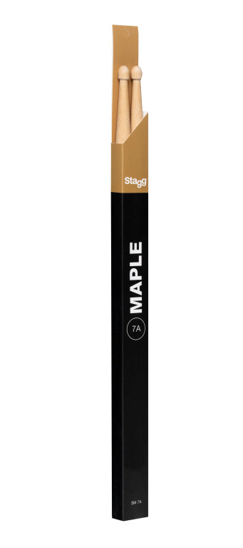Baquetas Stagg 7A Arce Punta Madera