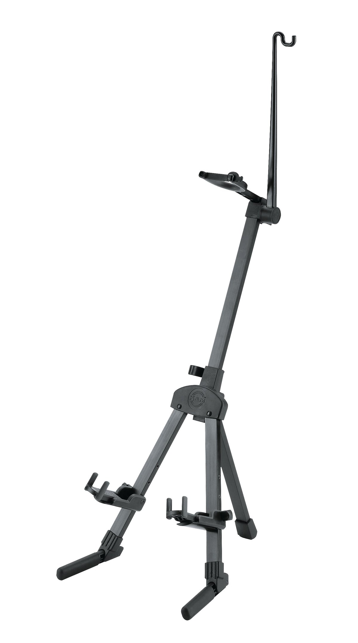 Soporte_Violin_K&M_Regulable_con_Portaarco_Negro_15530_01