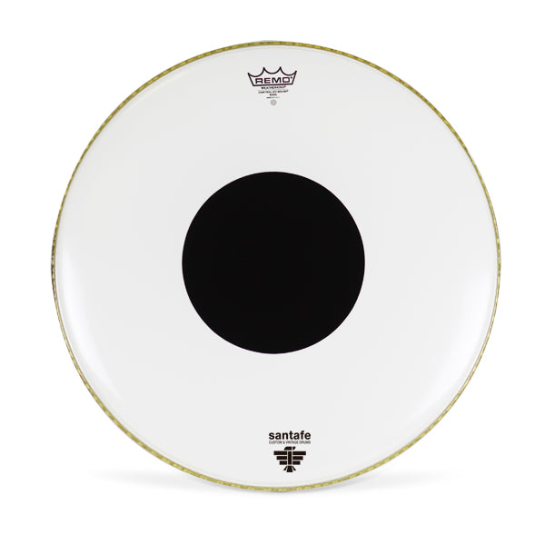 Parche Bombo Remo STF 24" Controlled Sound White Coated Black Dot CS-1224-10