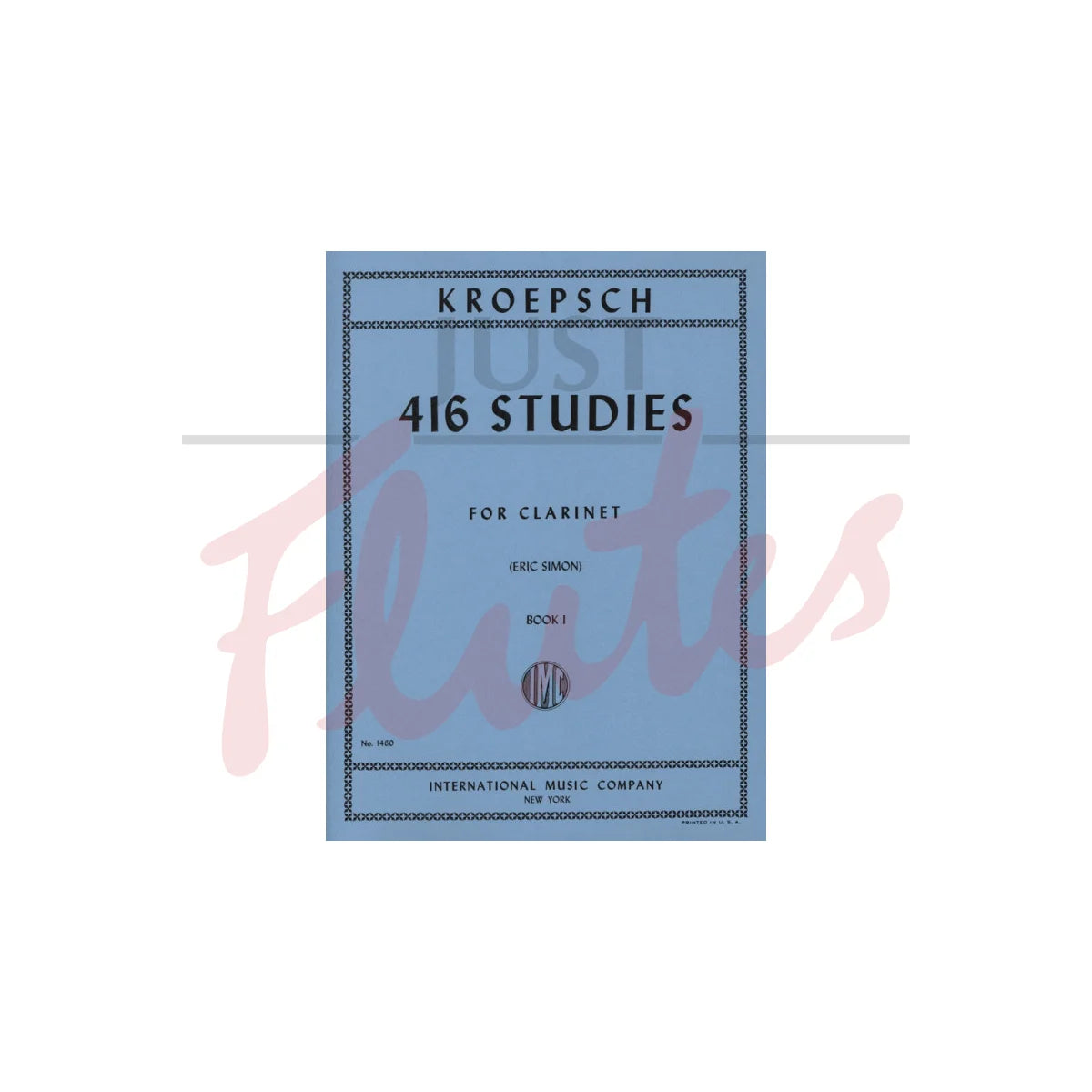 416 Studies for Clarinet Book I para Clarinete. Kroepsch, F.