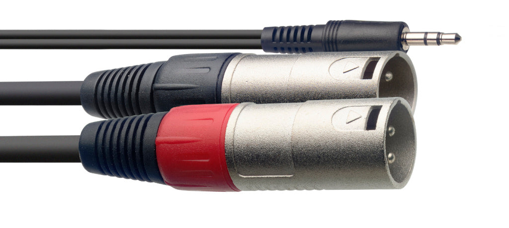 Cable Microfono Stagg XLR - Mini Jack 1m S-Series SYC1/MPSB2XM