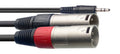 Cable Microfono Stagg XLR - Mini Jack 2m S-Series SYC2/MPSB2XM