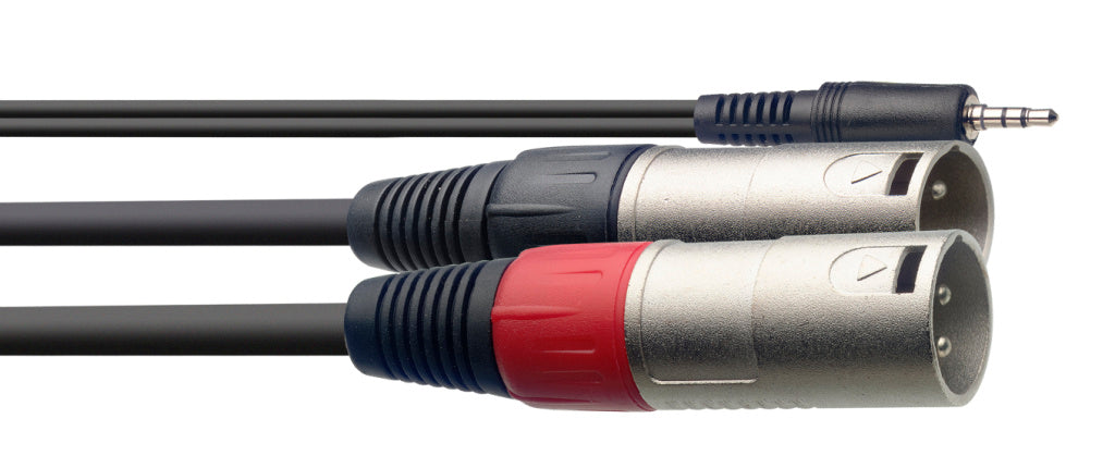 Cable Microfono Stagg XLR - Mini Jack 3m S-Series SYC3/MPSB2XM