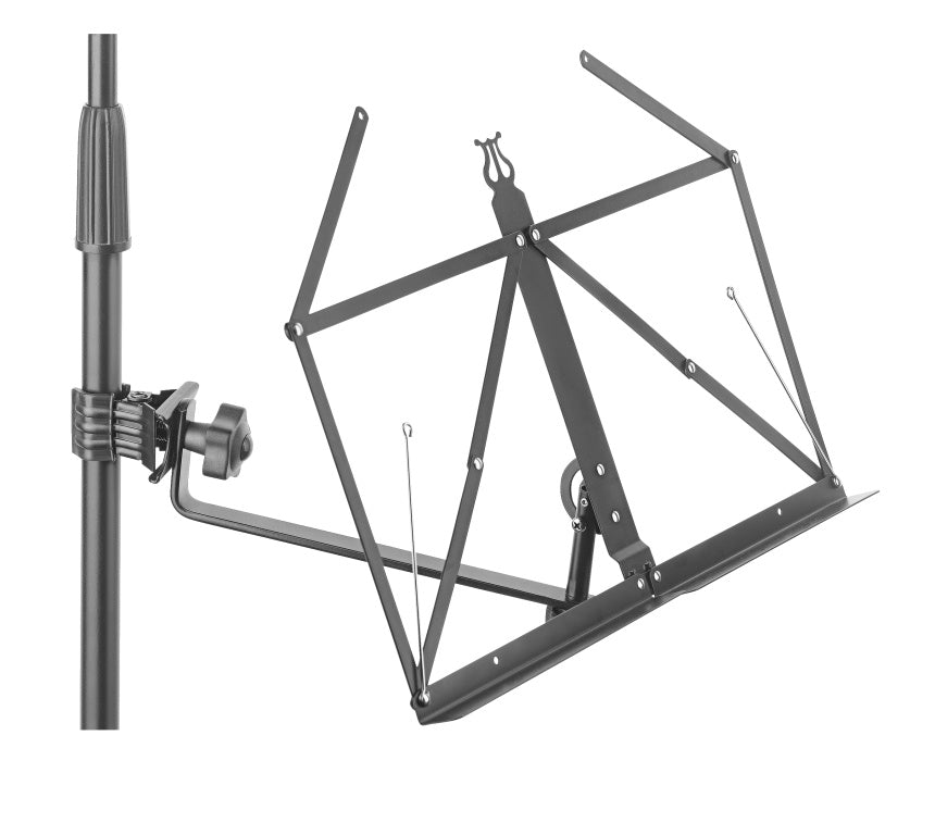Atril Stagg Plegable con Abrazadera Diseño Lyra SCL-MUS_01
