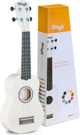 Ukelele Soprano Studio Stagg White USWHITE
