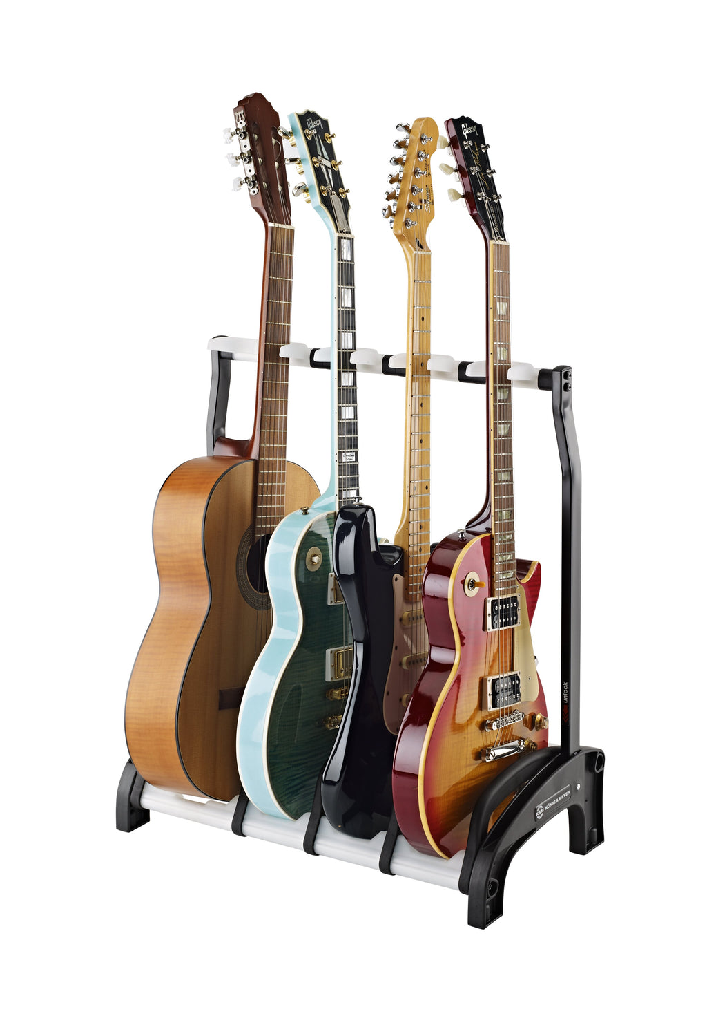 Soporte_4_Guitarras_K&M_Guardian_3+1_Negro_Translucido_17534_02
