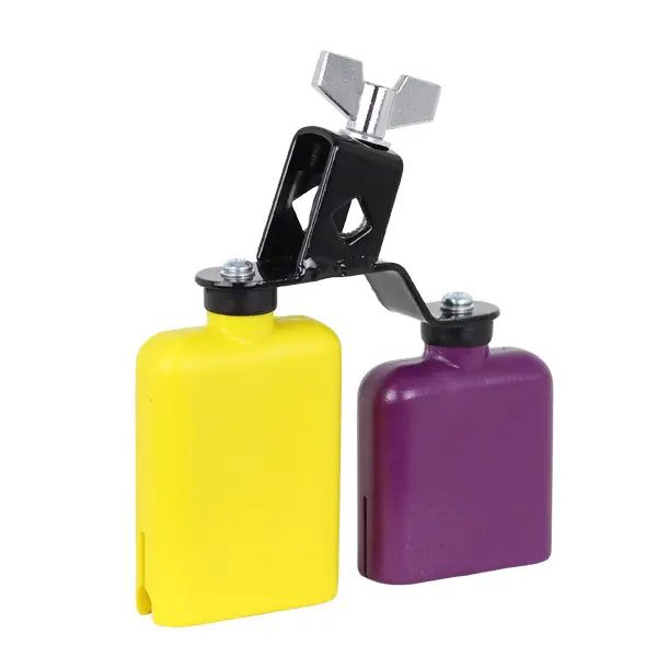 Temple Block DB Percussion Plastico Amarillo Morado Doble Ref. db0733
