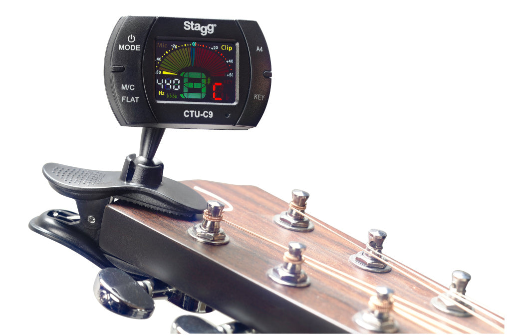 Afinador Pinza Stagg Cromatico con Microfono CTU-C9_01
