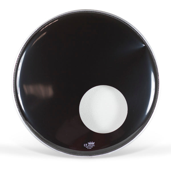 Parche Bombo Remo 18" UT Ebony Hole AUT-1018-ES