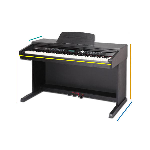 Funda Piano Digital Clavinova Cvp-605 Ortola Negro