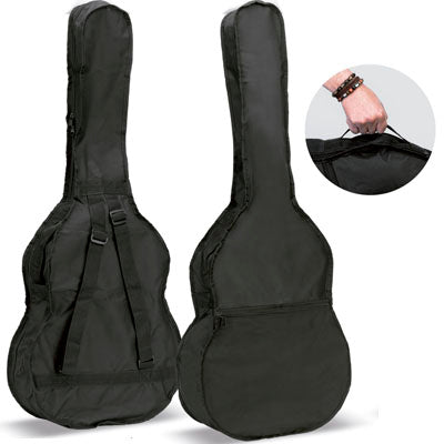 Funda Guitarra Acustica Ortola Ref. 14-B-W Mochila sin Logo Negro
