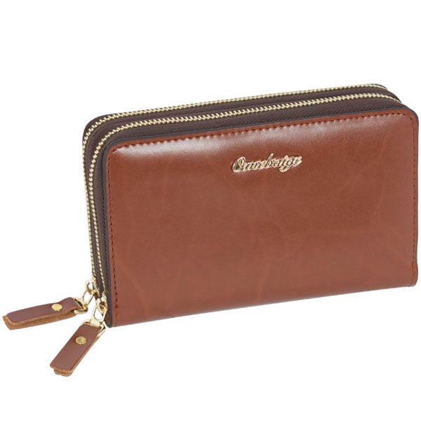 Funda Cartera Omebaige 5 Boquillas Trompeta Piel Marron Ref. 6540Fbm
