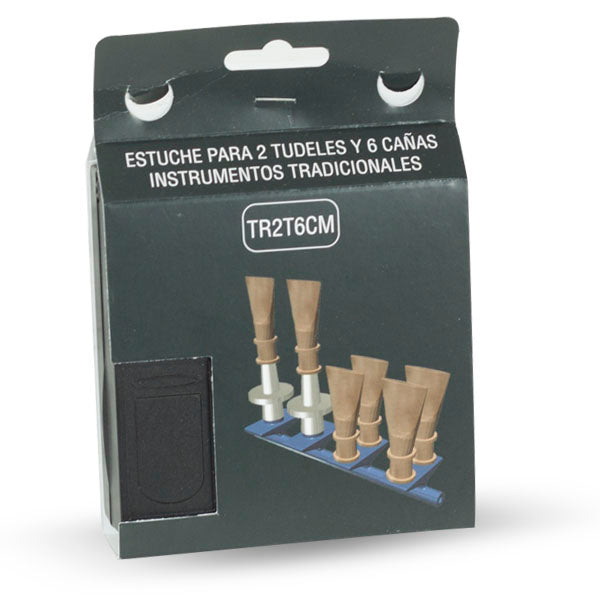 Estuche 6 Cañas+2 Tudeles Dulzaina Tr2T6Cm Ortola Negro