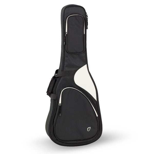 Funda Guitarra Clasica 20mm PE Ortola Ref. 49-B Mochila sin Logo Negro Blanco