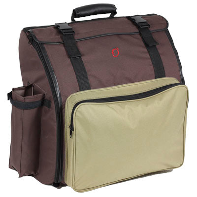 Funda Acordeon 120 Bajos 25mm Mochila Ortola Marron Combinado