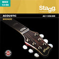 Juego Cuerdas Guitarra Acustica Stagg Bronce 13-56 AC-1356-BR_01