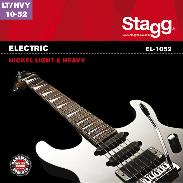 Juego Cuerdas Guitarra Electrica Stagg Acero Niquelado 10-52 EL-1052_01