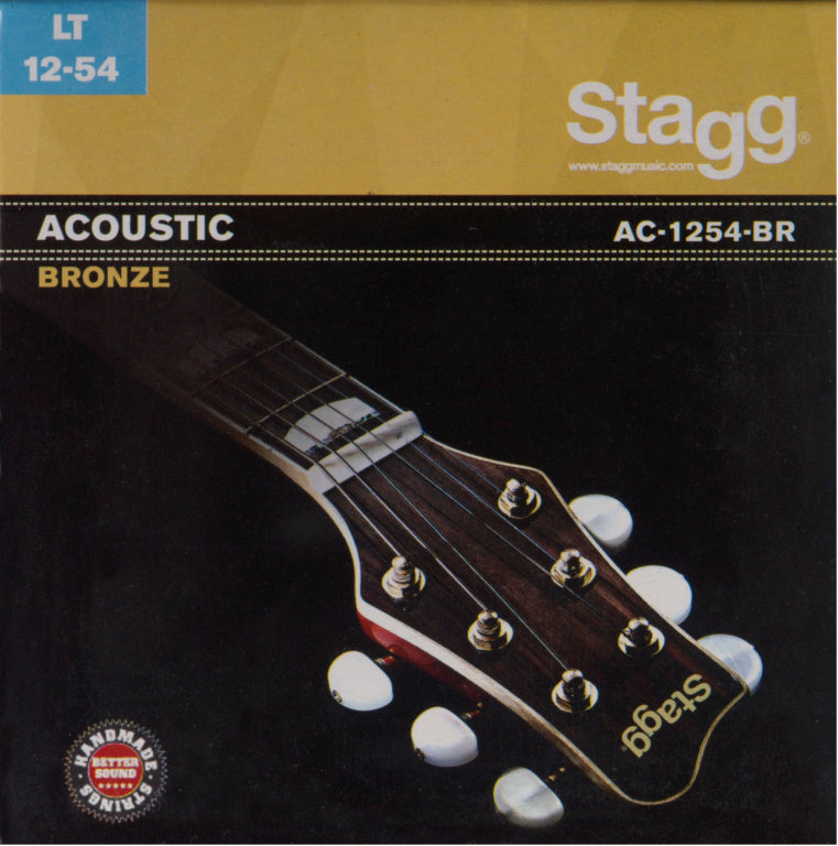 Juego Cuerdas Guitarra Acustica Stagg Bronce 12-54 AC-1254-BR_01