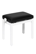 Banqueta Piano Stagg Blanco Mate Tapa Vinilo Negro PB36 WHM SBK_01