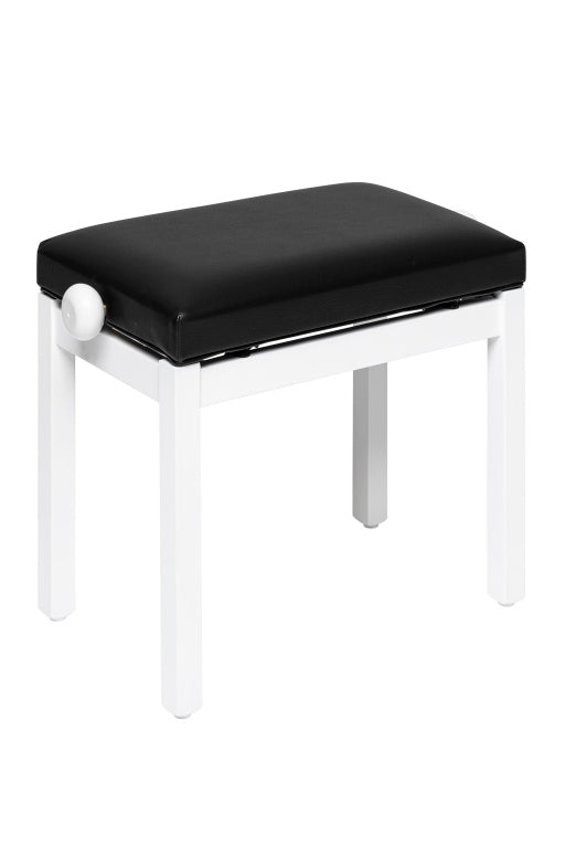 Banqueta Piano Stagg Blanco Mate Tapa Vinilo Negro PB36 WHM SBK_01