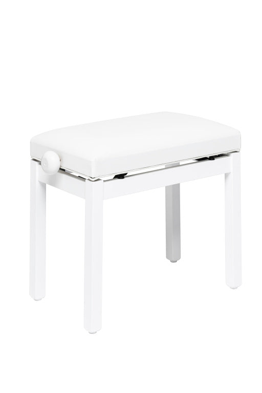 Banqueta Piano Stagg Blanco Mate Tapa Vinilo Blanco PB36 WHM SWH_01