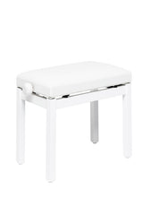 Banqueta Piano Stagg Blanco Mate Tapa Vinilo Blanco PB36 WHM SWH