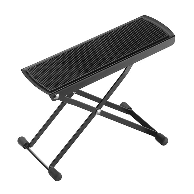 Banquito Apoyapie Guitarra Stagg Plegable Metal Negro FOSQ1_02