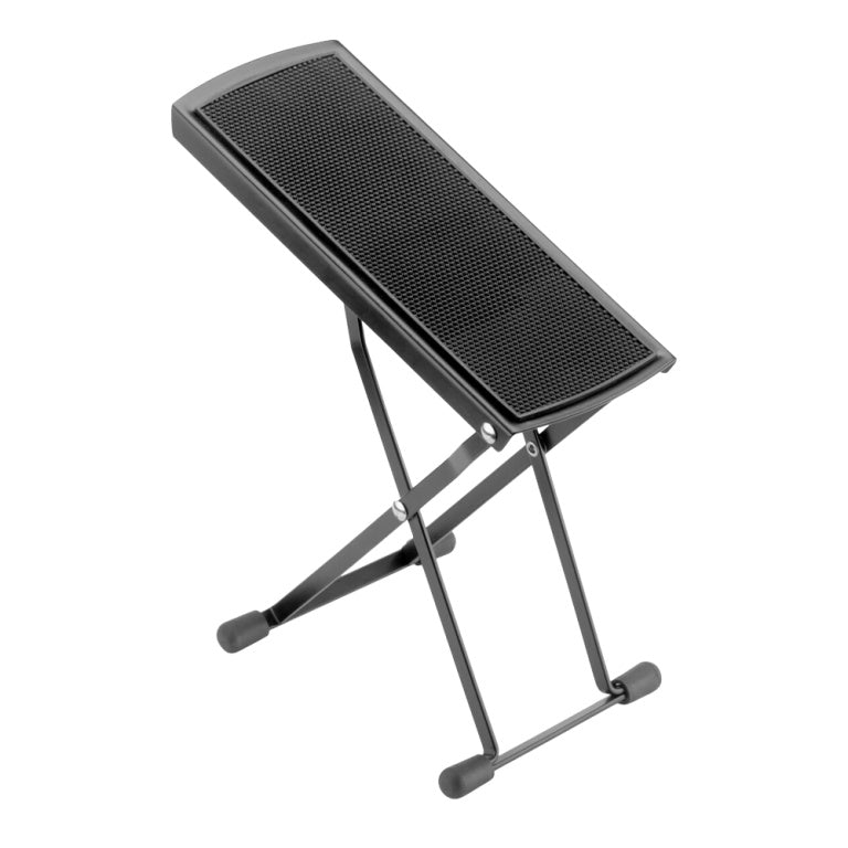Banquito Apoyapie Guitarra Stagg Plegable Metal Negro FOSQ1_03