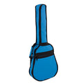 Funda Guitarra Cadete 3/4 Ortola Ref. 20-B Mochila sin Logo Turquesa