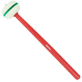 Maza Bombo Bola Fieltro Timbal Gonalca Rojo Pintado Oscuro Ref. 02639