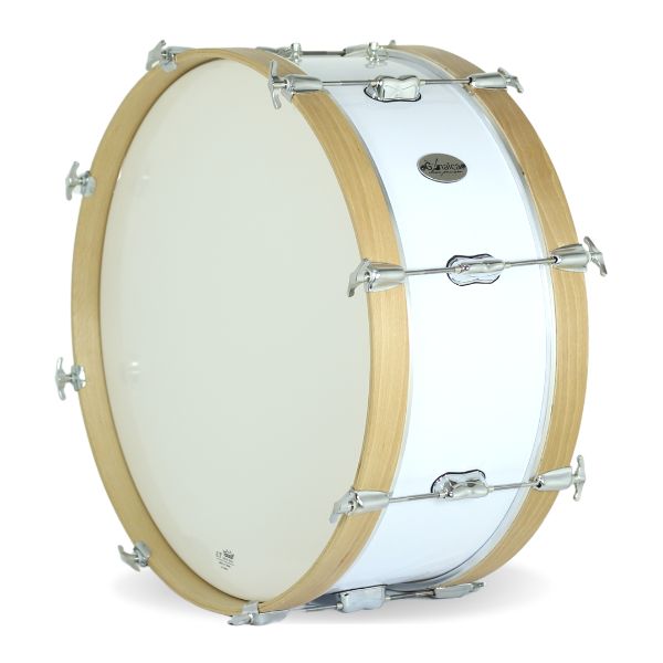 Bombo Marcha Standar Gonalca 50x20 cm Cover Blanco Ref. 04089