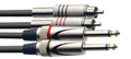 Cable Instrumento Stagg Jack - RCA 1.5m S-Series STC1,5PCM