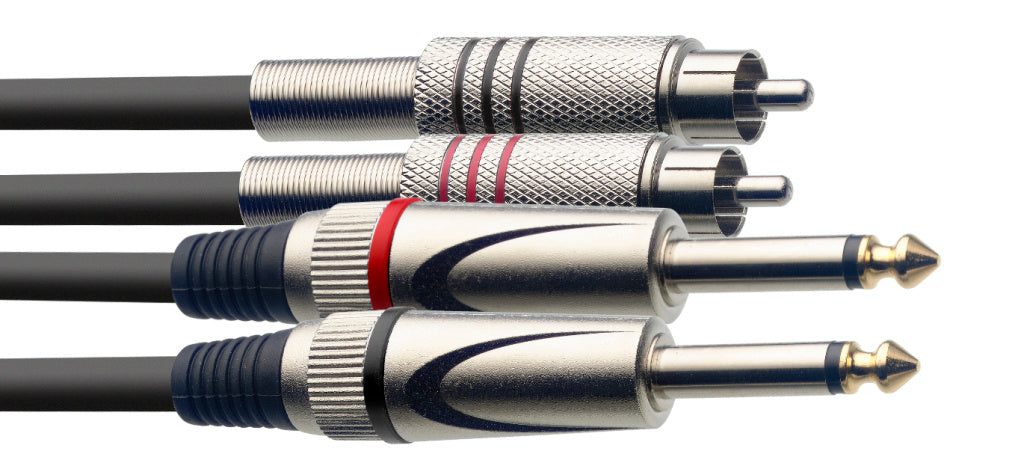 Cable Instrumento Stagg Jack - RCA 1.5m S-Series STC1,5PCM
