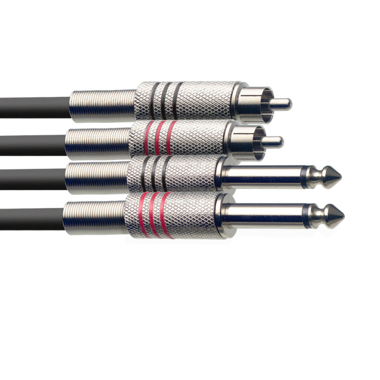 Cable Instrumento Stagg Jack - RCA 6m S-Series STC6PCM