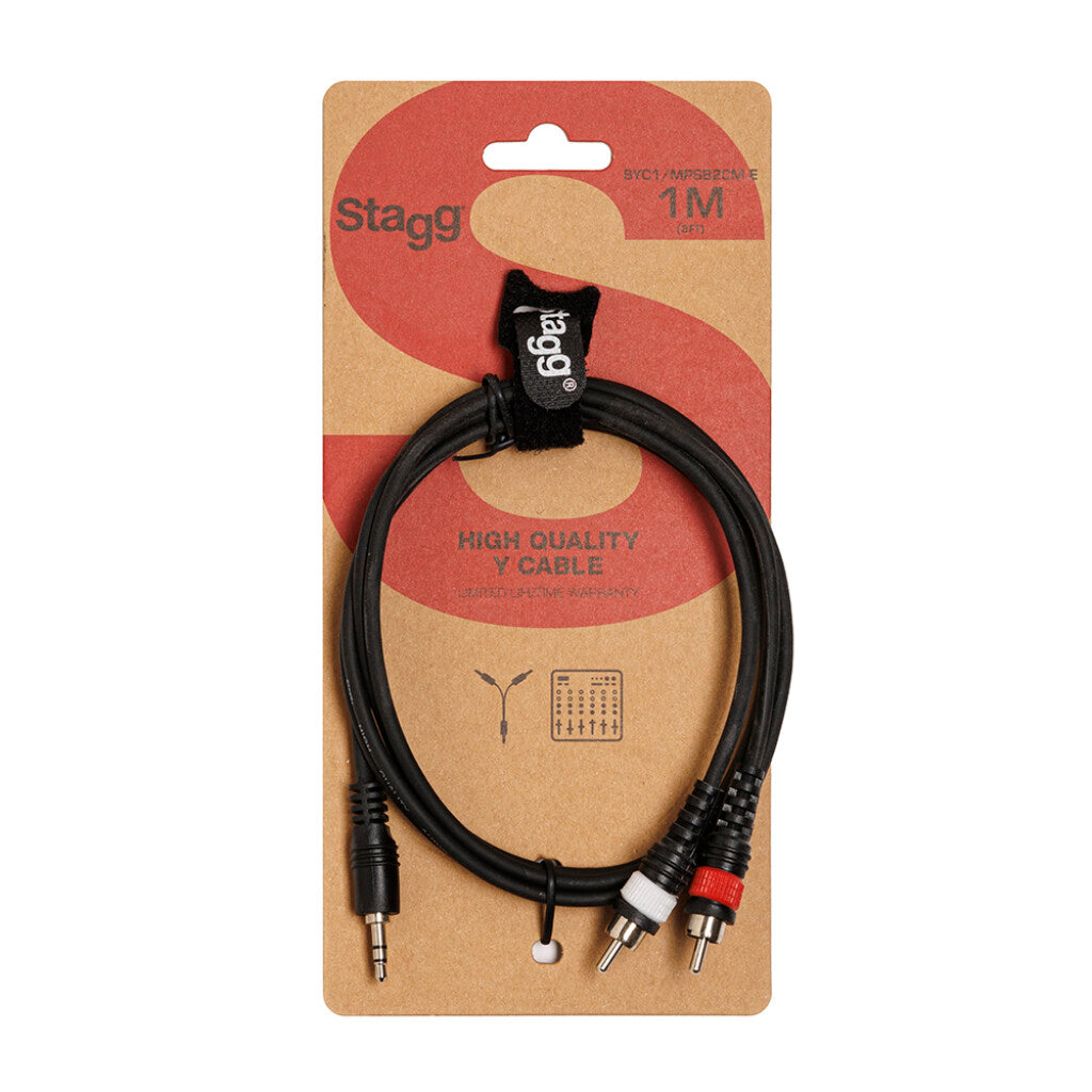 Cable Audio Stagg Mini Jack-RCA 1m - vista 3