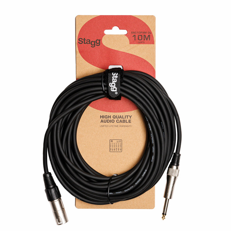 Cable Instrumento Stagg XLR - Jack 10m S-Series SAC10PXM DL