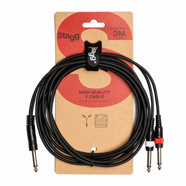 Cable Audio Stagg Jack 3m S-Series SYC3/PS2P E