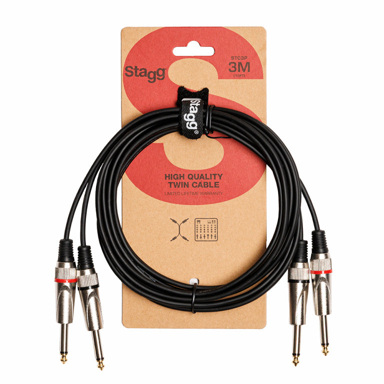 Cable Instrumento Stagg Jack 3m S-Series STC3P