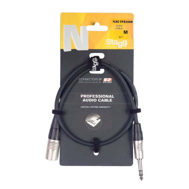 Cable Instrumento Stagg XLR - Jack 1m N-Series NAC1PSXMR