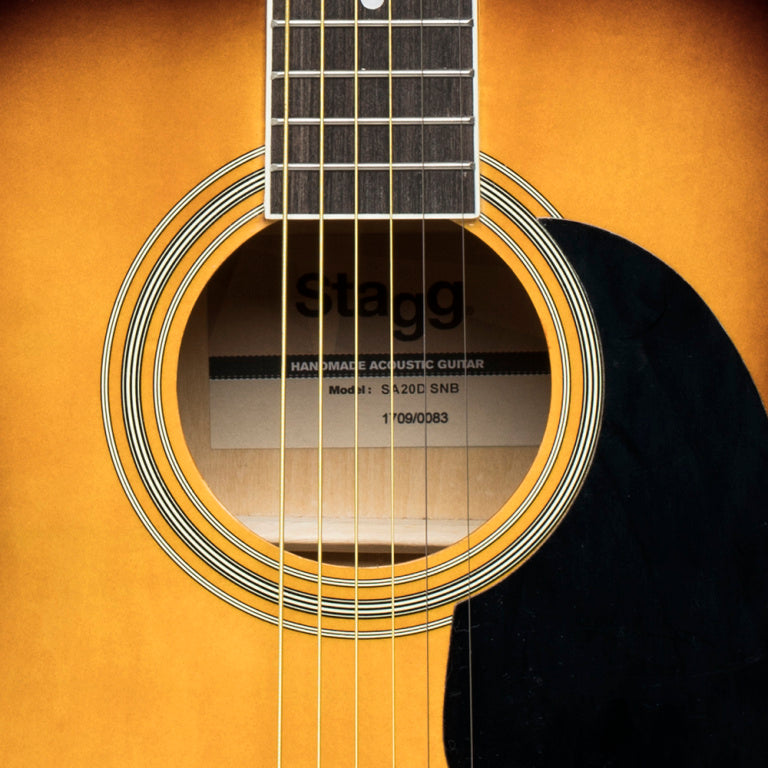 Guitarra Acustica Stagg SA20D Dreadnought Sunburst_04
