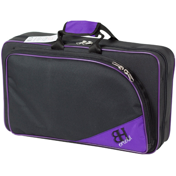 Estuche Dos Clarinetes Sib+Sib Ortola Ref. HB185 Mochila Negro Vivo Morado